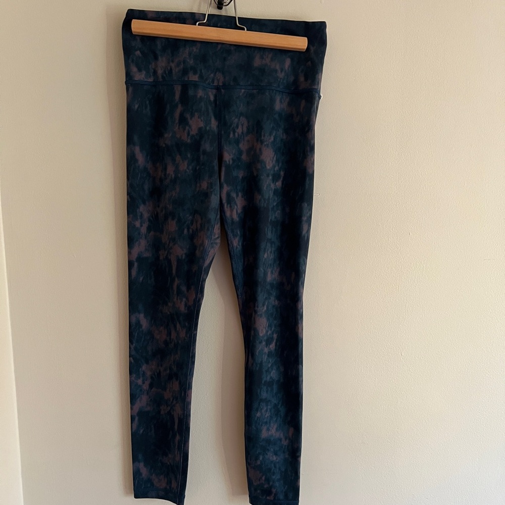 Athleta Elation High Rise 7/8 Tie Dye Leggings, M Tall